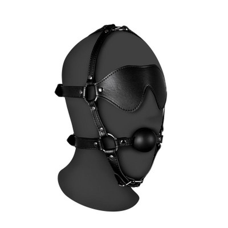 MÁSCARA CON ANTIFAZ Y MORDAZA EXTREME OUCH!