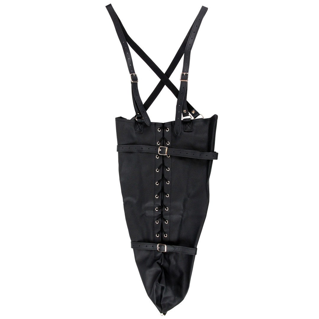 RESTRICCIÓN DE BRAZOS LACE-UP FULL SLEEVE NEGRO XTREME OUCH!