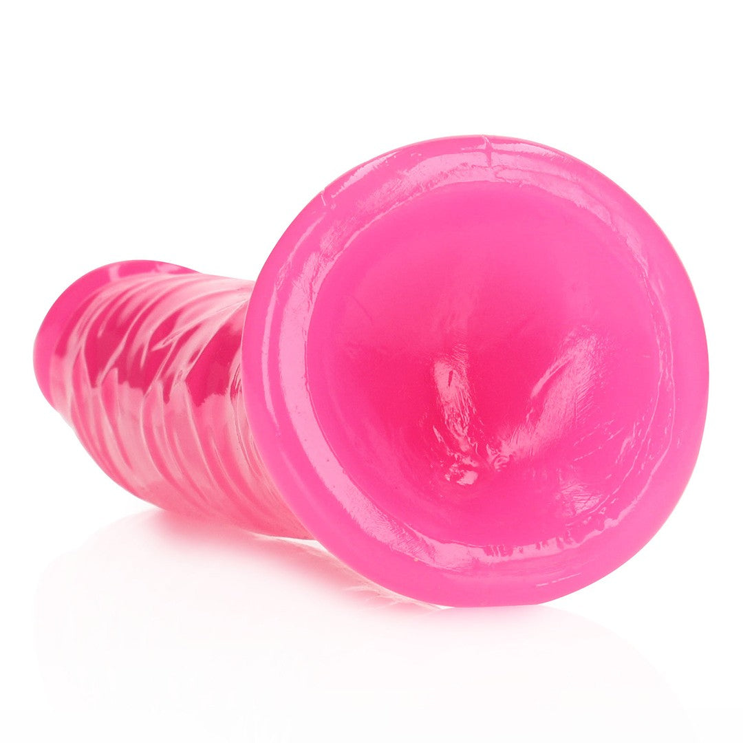 DILDO SLIM REALISTIC GLOW IN THE DARK 8'' / 20 CM ROSA REALROCK