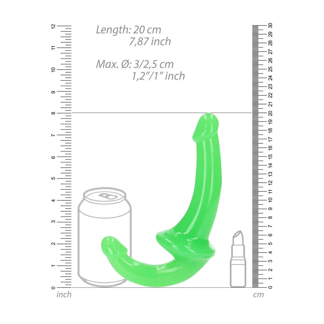 STRAP-ON SIN ARNÉS GLOW IN THE DARK 6'' / 13,5 CM REALROCK