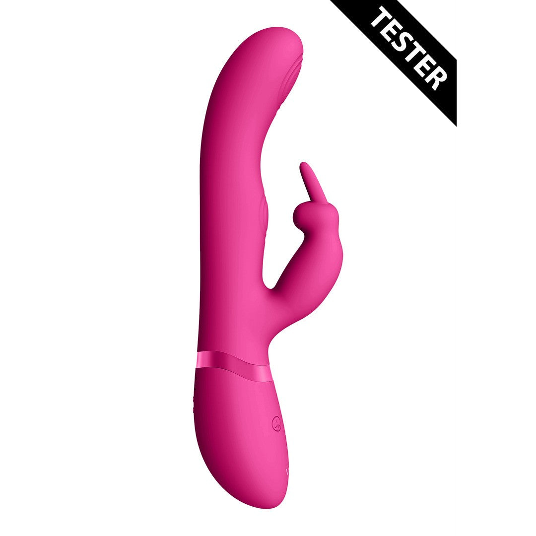 TESTER VIBRADOR MAY DUAL PULSE-WAVE C-SPOT AND G-SPOT RABBIT ROSA VIVE
