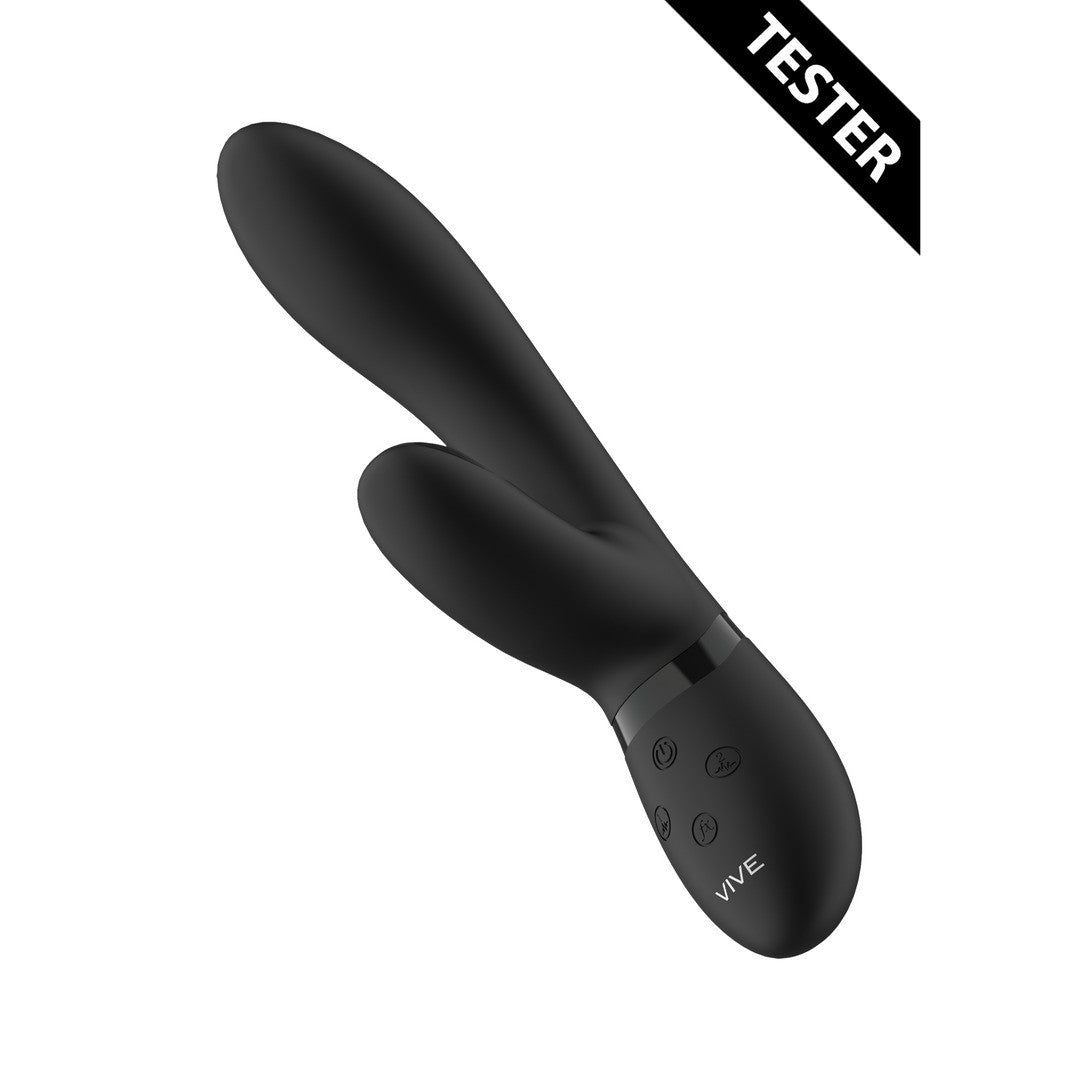 TESTER VIBRADOR KYRA PULSE CLITORAL RABBIT NEGRO VIVE