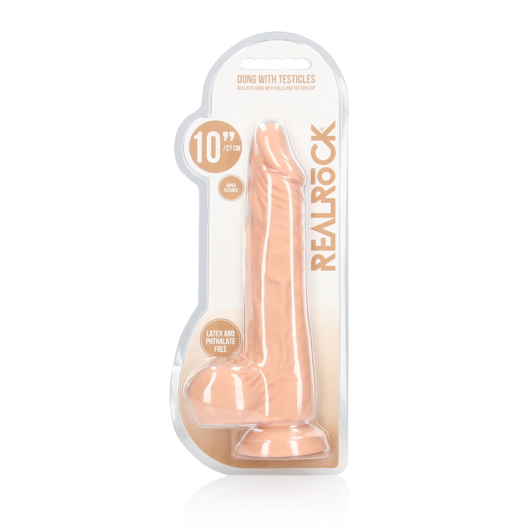 DILDO CON TESTÍCULOS 10 / 27 CM REALROCK