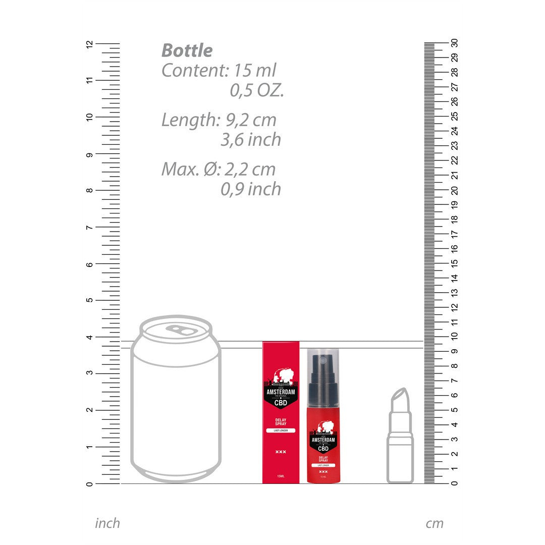 SPRAY RETARDANTE PARA HOMBRE ORIGINAL CBD FROM AMSTERDAM 0.5 FL OZ 15 ML PHARMQUESTS