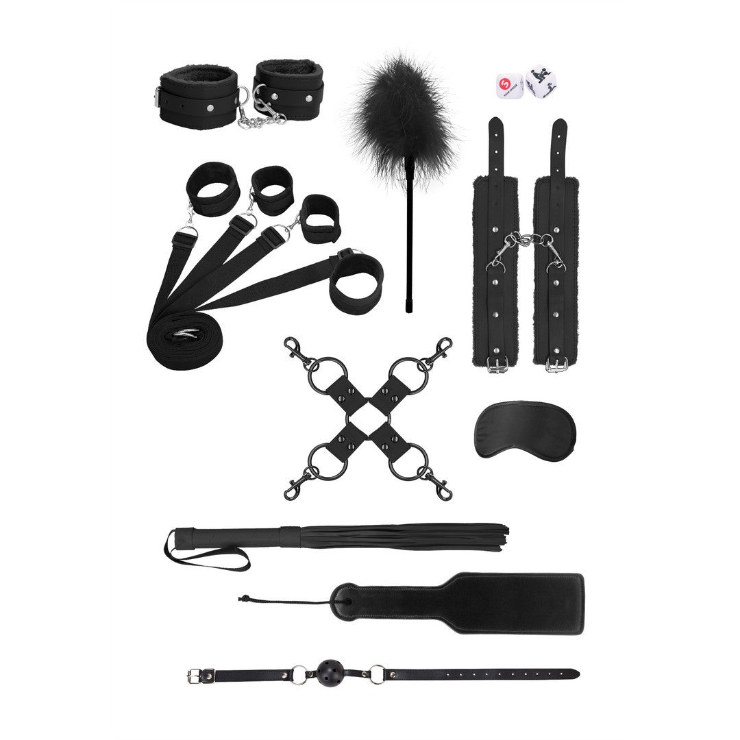 KIT BONDAGE SUPREME BED BINDINGS RESTRAINT KIT NEGRO OUCH!