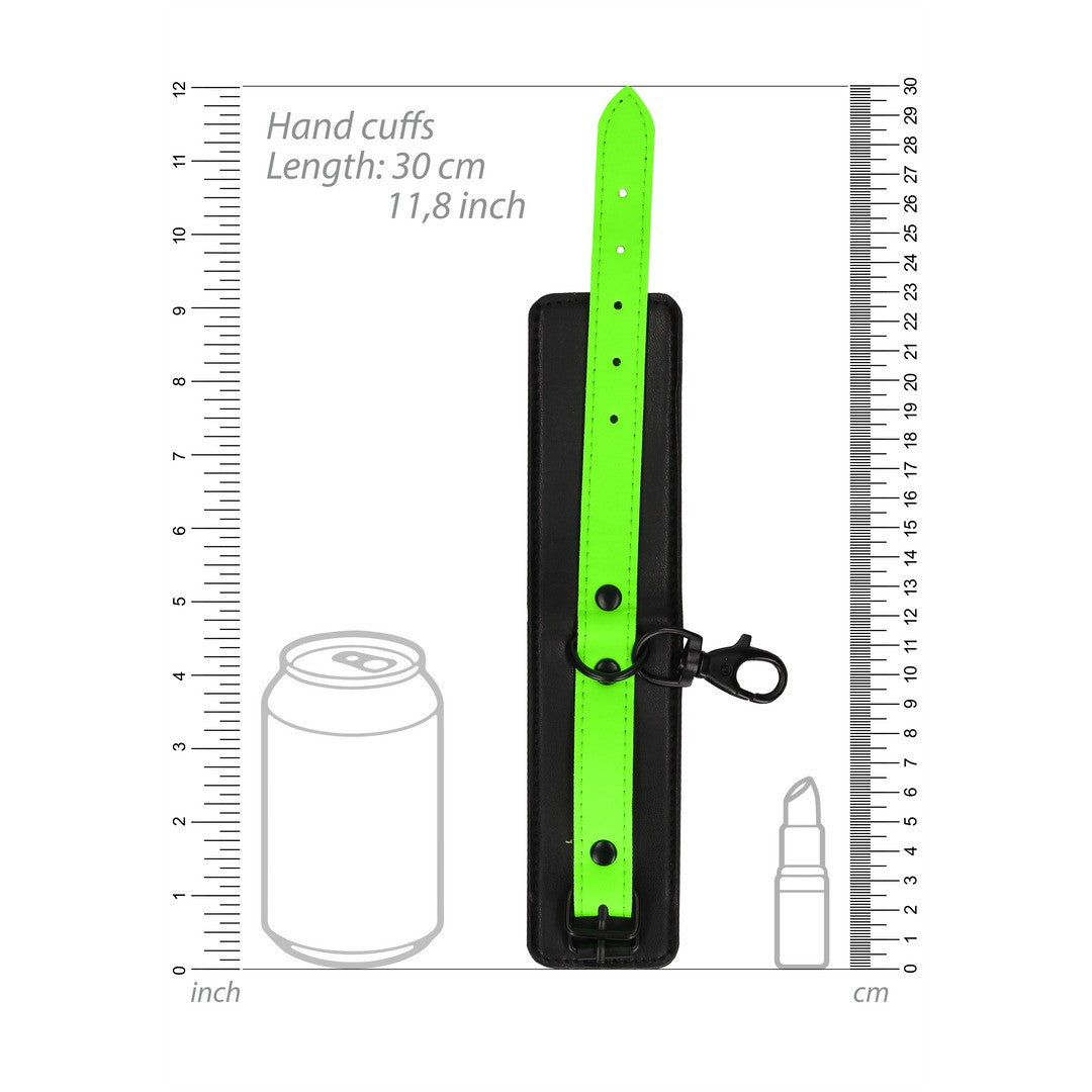 ESPOSAS PARA PUÑOS Y TOBILLOS CON HOGTIE GLOW IN THE DARK OUCH!