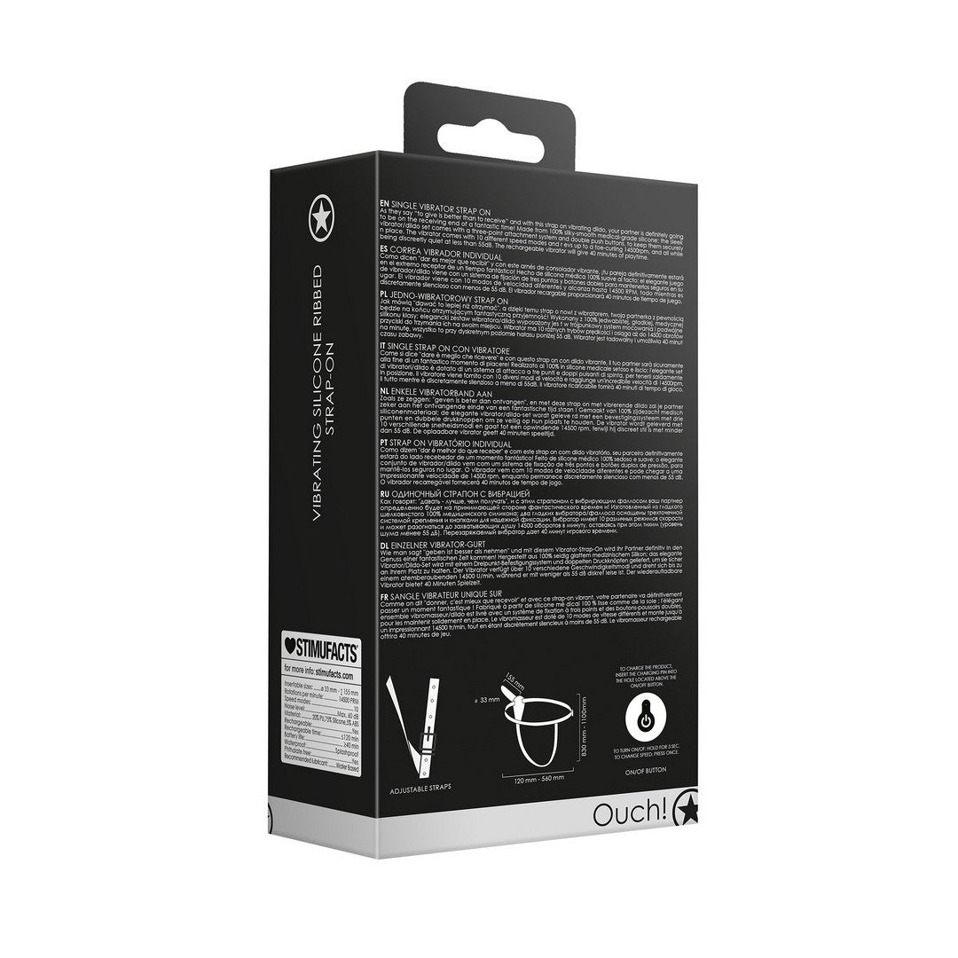 ARNES AJUSTABLE CON VIBRADOR NEGRO OUCH!