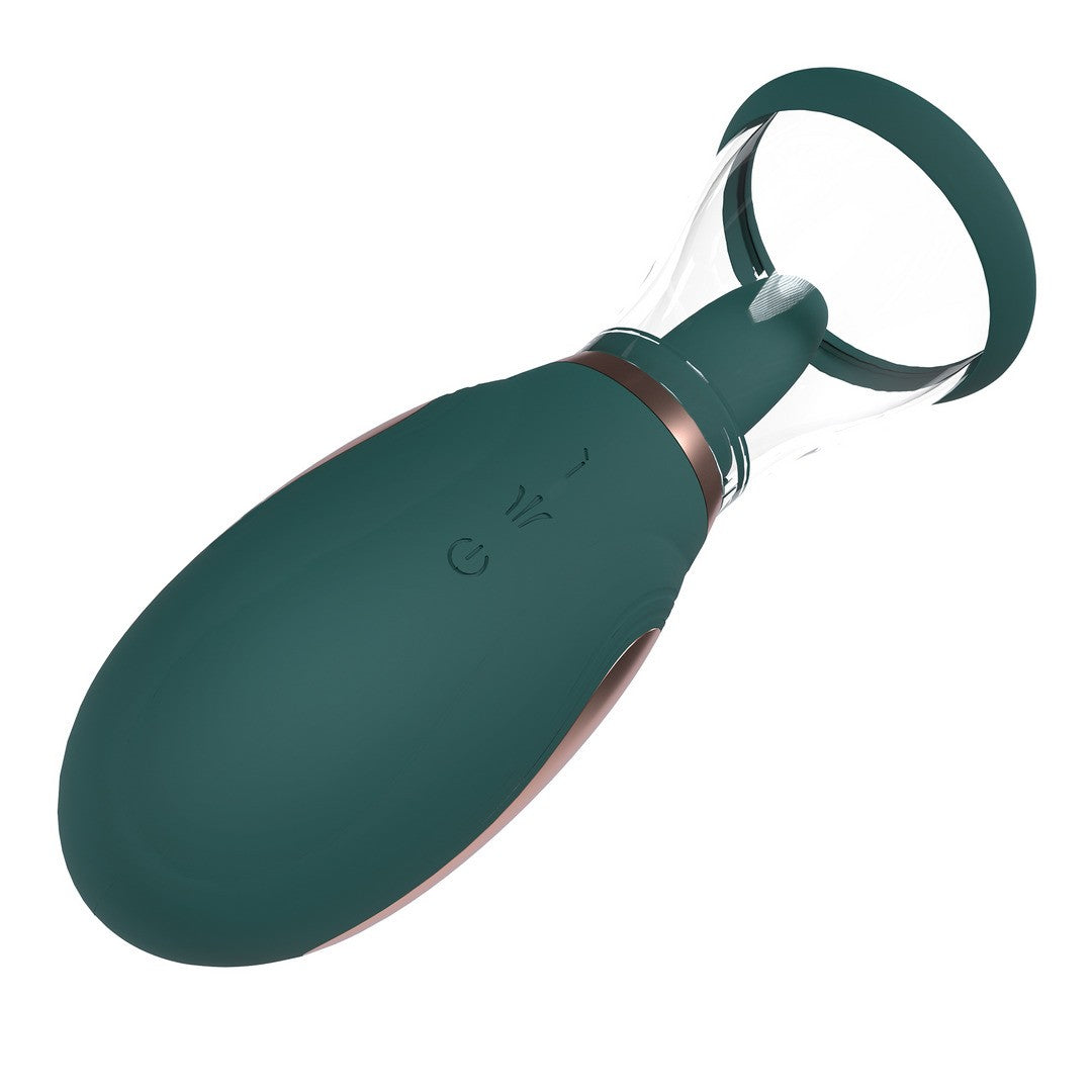 BOMBA VULVAR Y DE SENOS RECARGABLE ENHANCE FOREST GREEN PUMPED