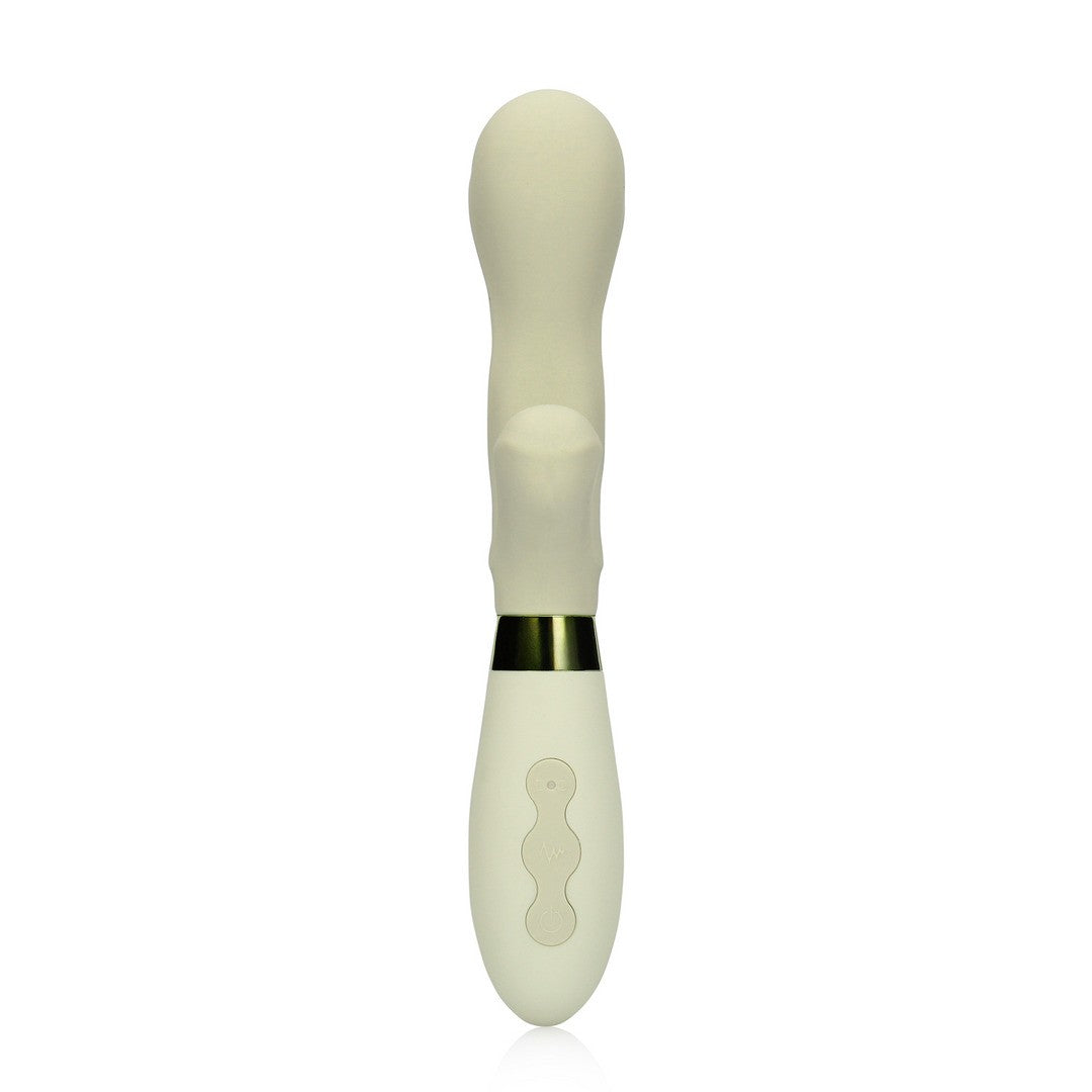 VIBRADOR RABBIT EN SILICONA MISTY GREEN LOVELINE