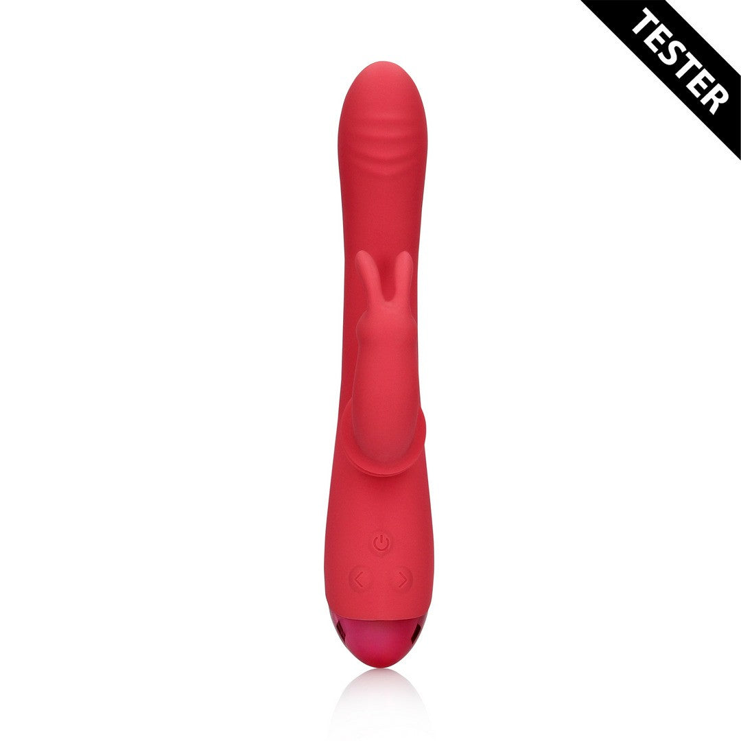TESTER VIBRADOR SWINGING RABBIT G-SPOT BRIGHTO RED LOVELINE