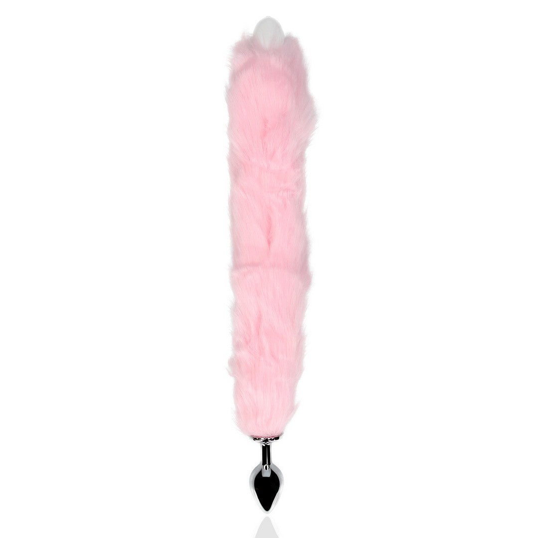 PLUG ANAL CON COLA DE ZORRO ROSA LUMINOSA OUCH!
