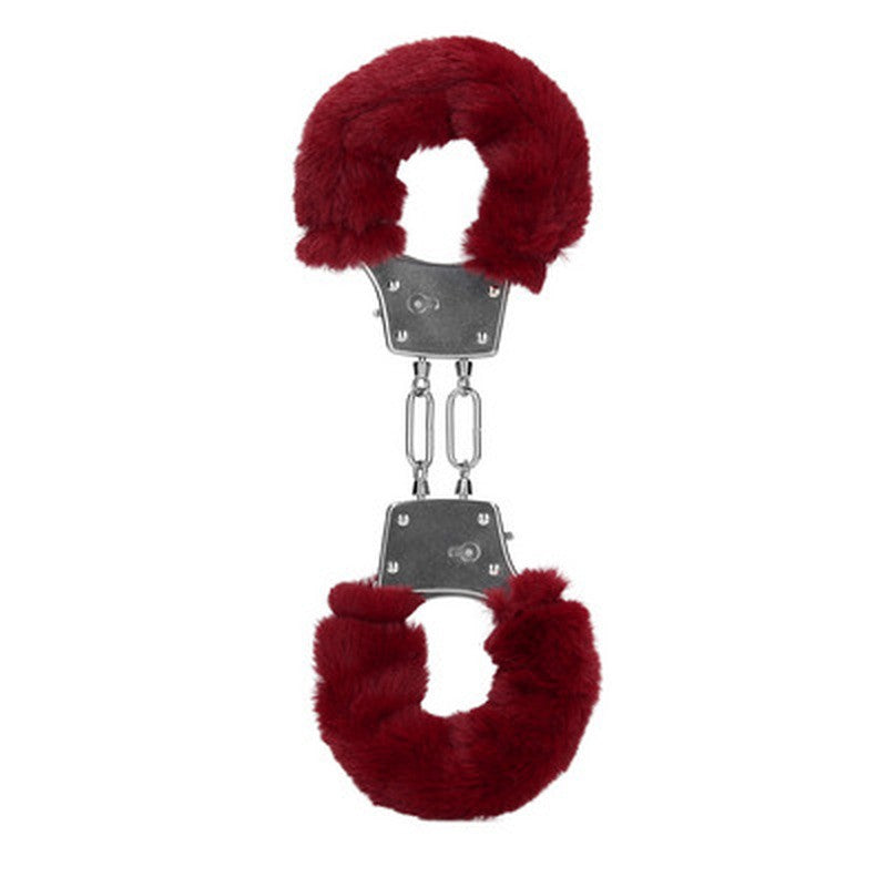 ESPOSAS DE FELPA FURRY METAL ROJO OUCH!
