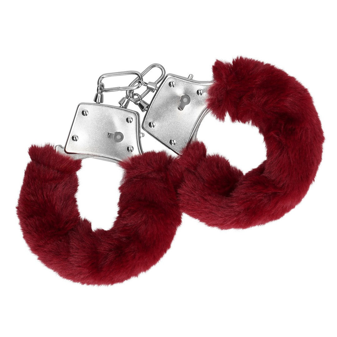 ESPOSAS DE FELPA FURRY METAL ROJO OUCH!