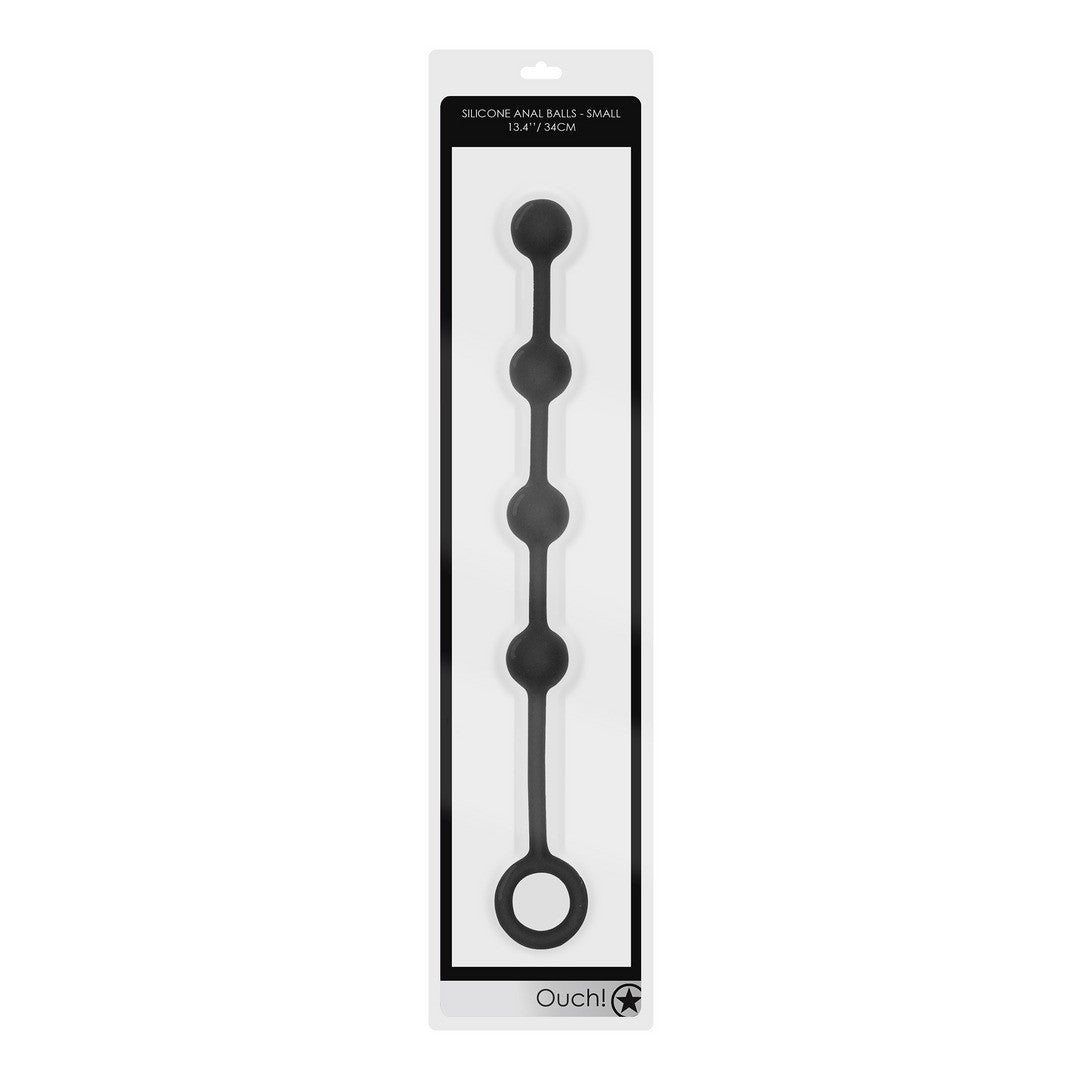 BOLAS ANALES DE SILICONA SMALL OUCH! NEGRAS