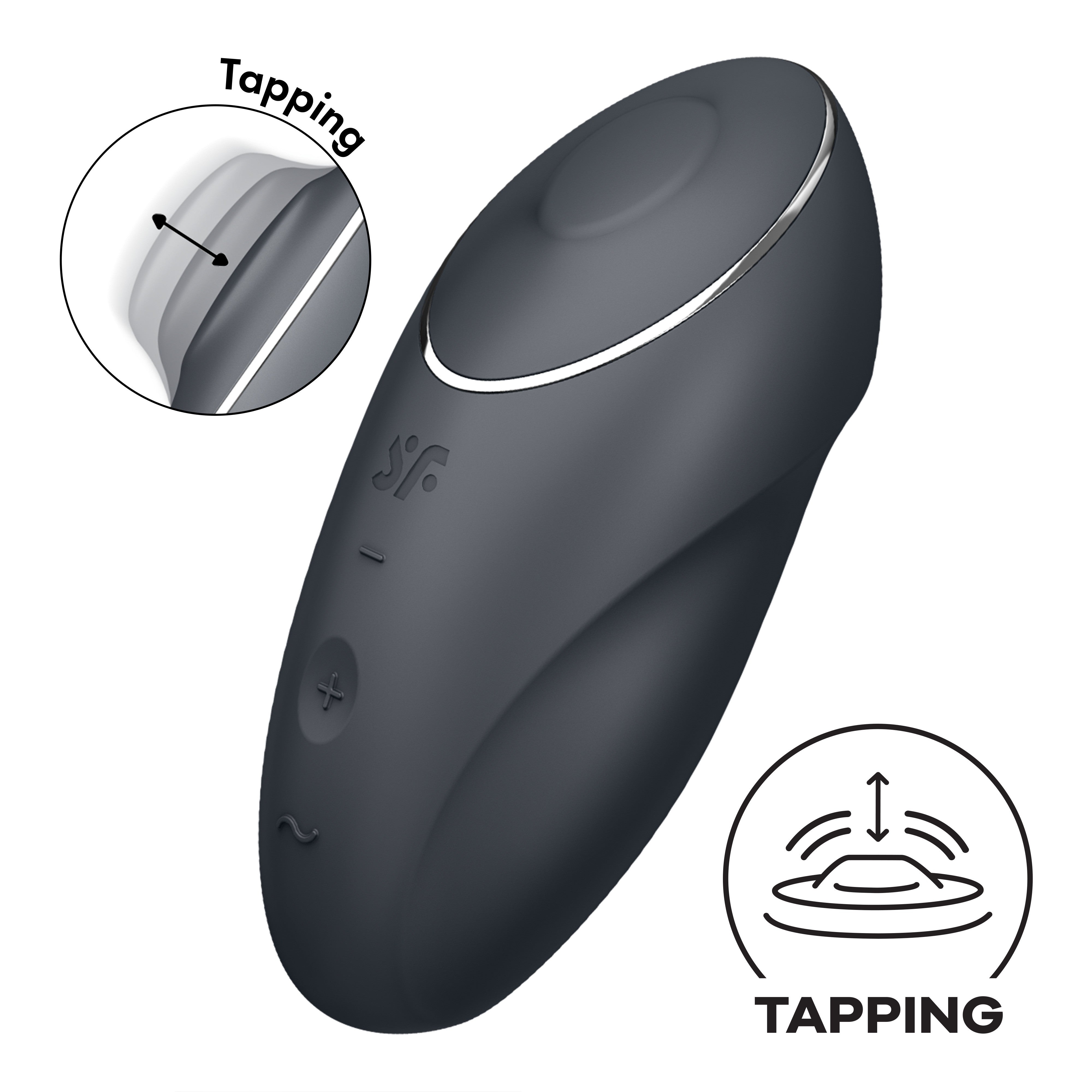 Tap and Climax 1 Vibración y Tapping Negro