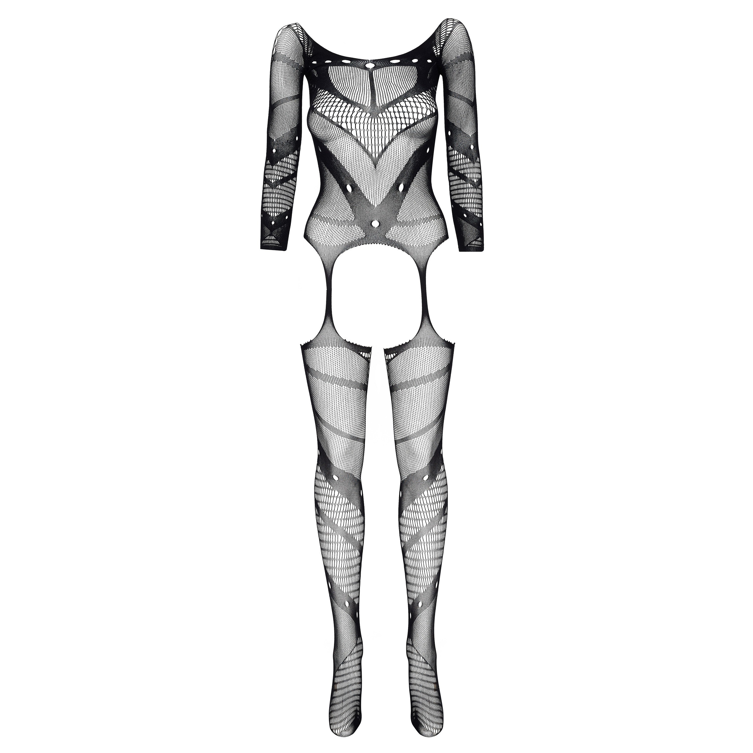 CATSUIT ESMERALDA NEGRO BEAUTY NIGHT FASHION