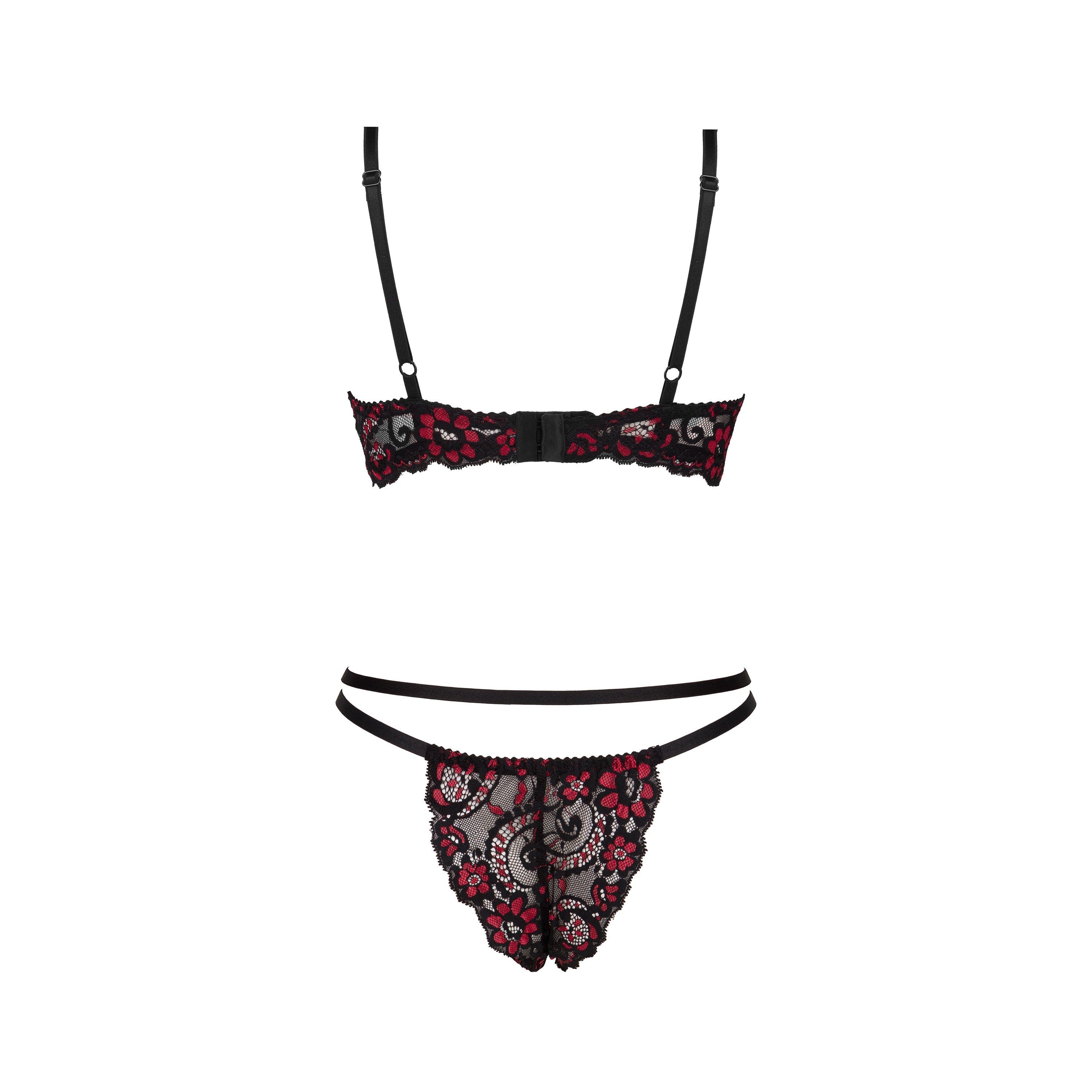 CONJUNTO DE 2 PIEZAS ROSALINDA NEGRO BEAUTY NIGHT FASHION