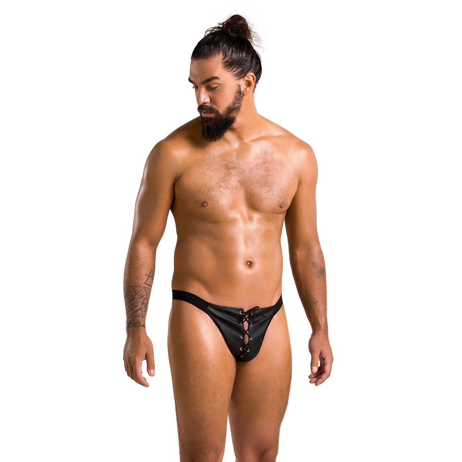 SLIP CON APERTURA BEN NEGRO PASSION