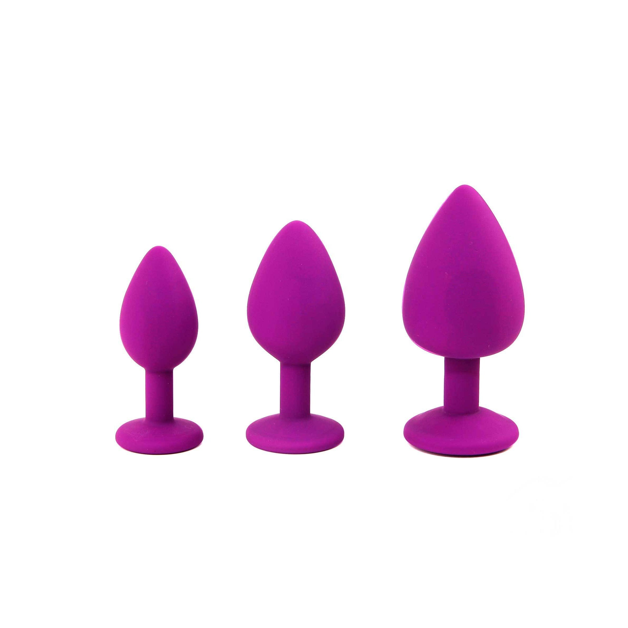 CONJUNTO DE JOYAS DE ENTRENAMIENTO ANAL MORADO CANDY LUST