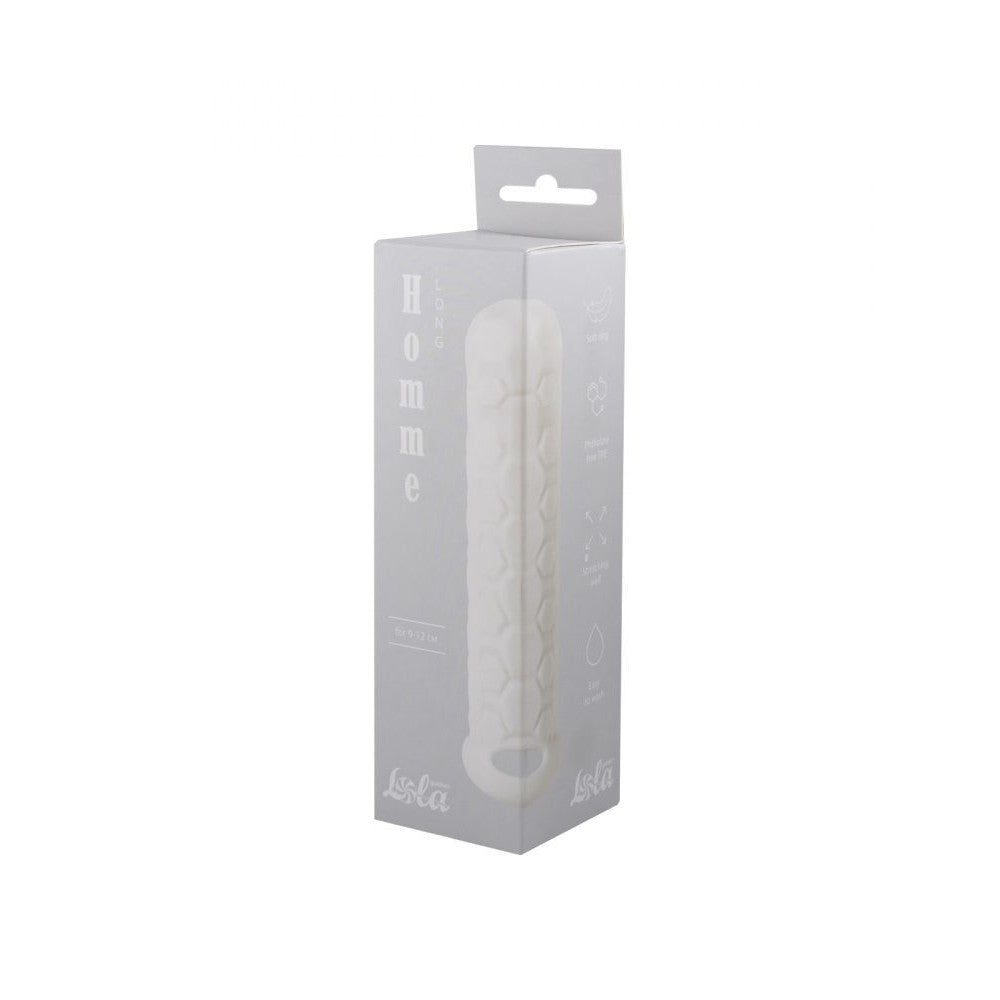 FUNDA CON EXTENSIÓN PARA EL PENE HOMME LONG BLANCO LOLA GAMES 9-12CM