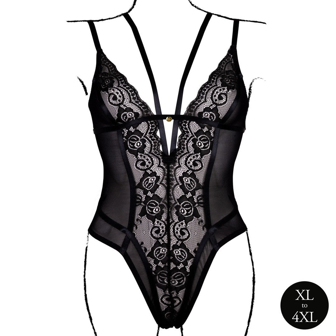 BODY WIRELESS LACE NEGRO TALLA QUEEN LE DÉSIR