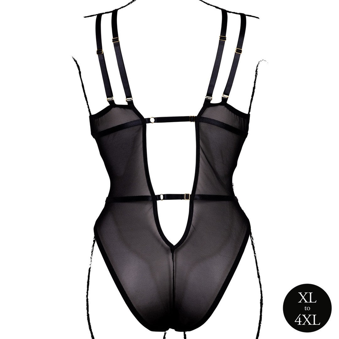 BODY WIRELESS LACE NEGRO TALLA QUEEN LE DÉSIR