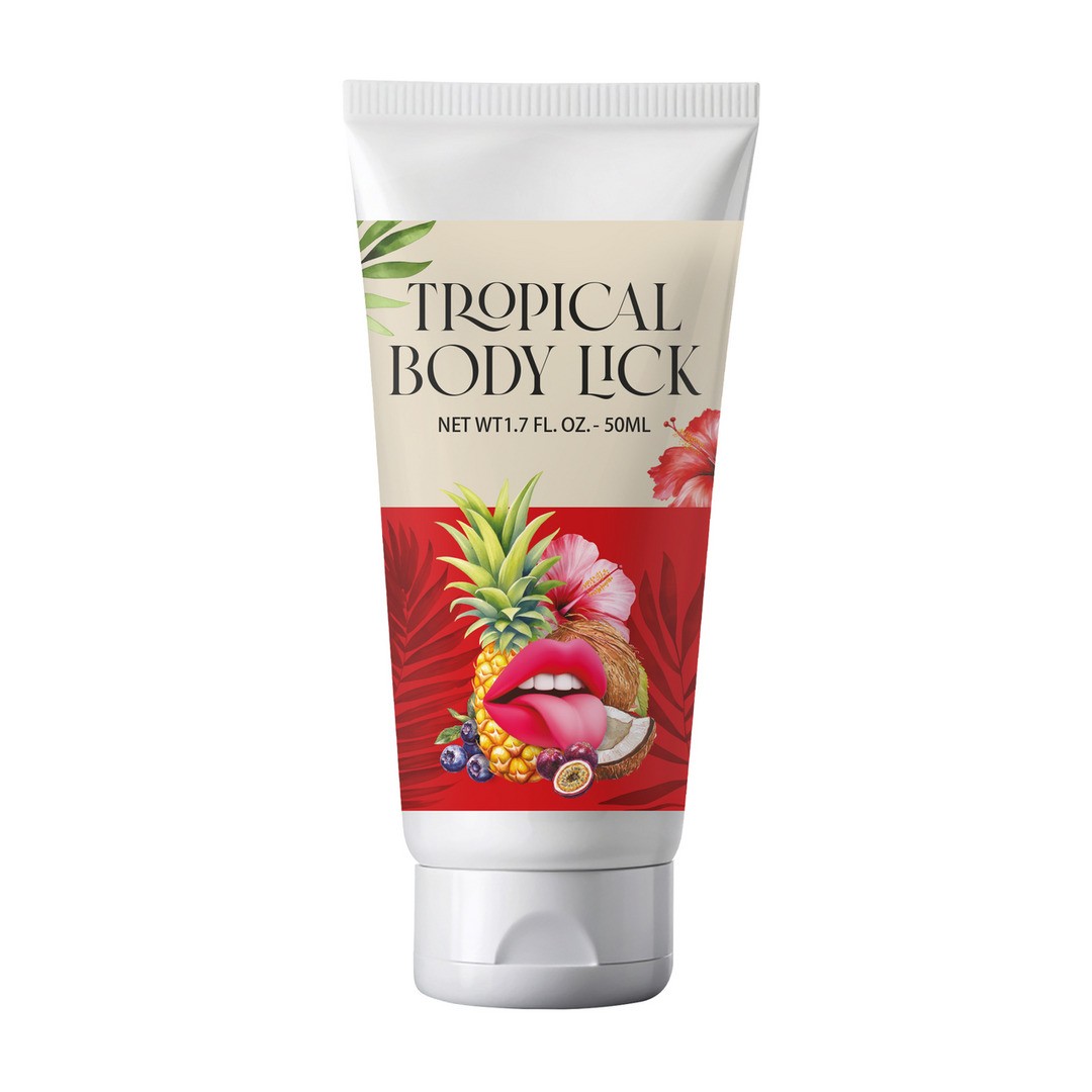 LUBRICANTE CON AROMA TROPICAL BODY LICK 1.7 FL OZ 50 ML