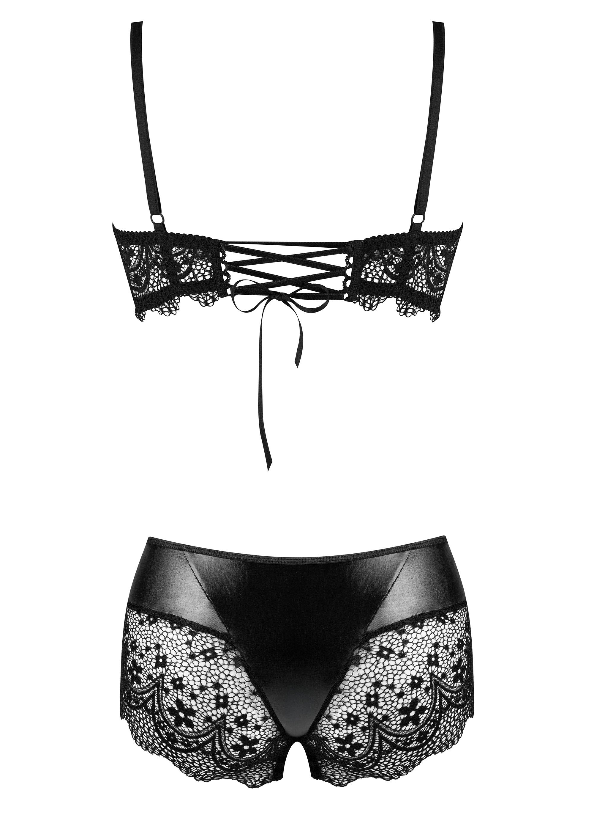 CONJUNTO DE 2 PIEZAS CHARM SET NEGRO BEAUTY NIGHT FASHION