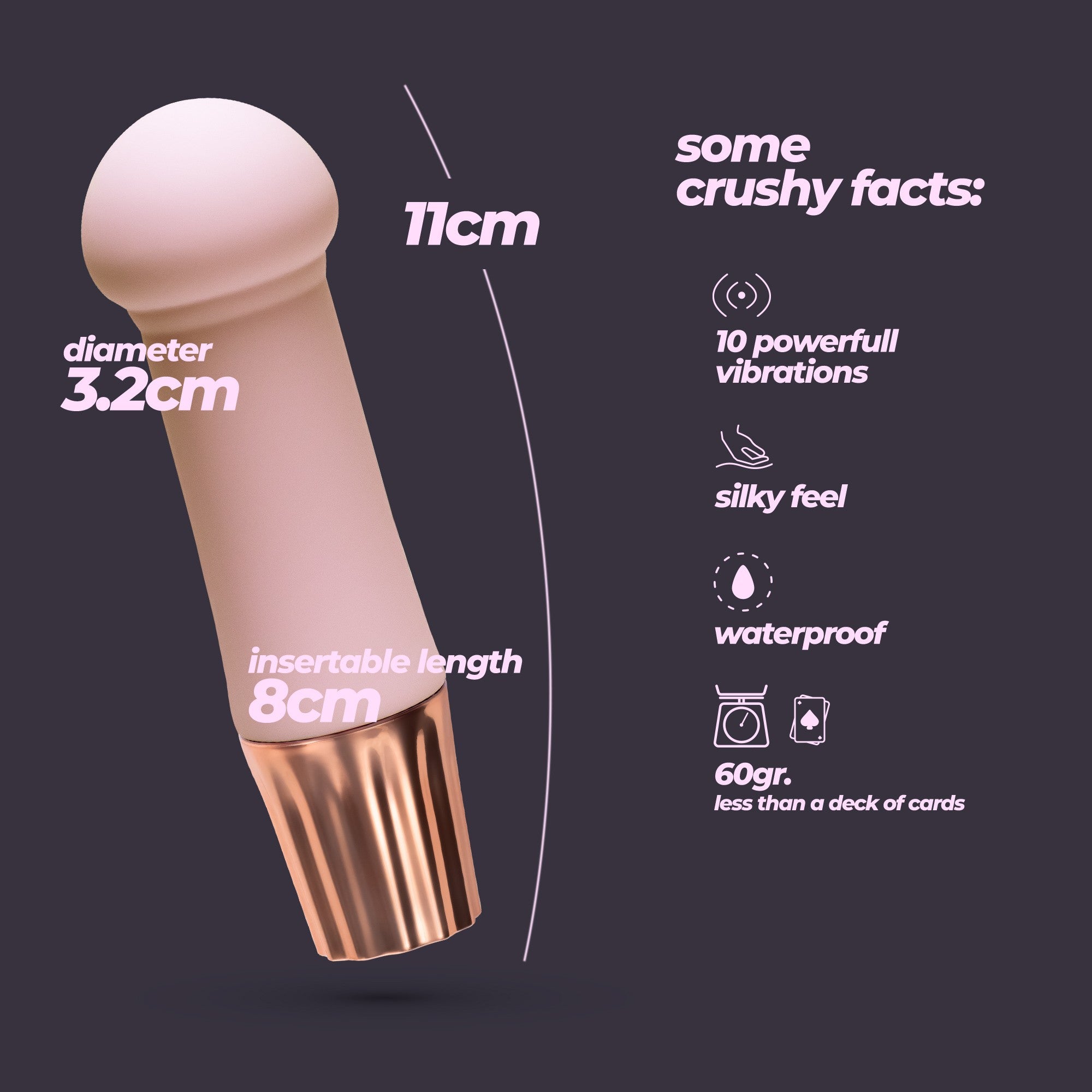 MINI VIBRADOR MELLOW PUFF ROSA CRUSHIOUS