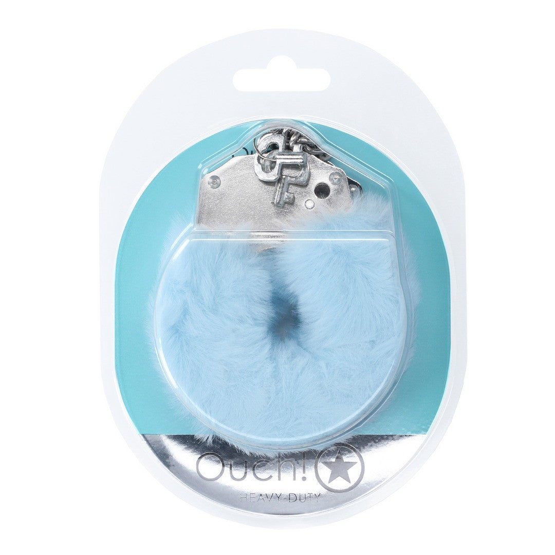 ESPOSAS DE FELPA HEAVY-DUTY FLUFFY POWDER BLUE OUCH!