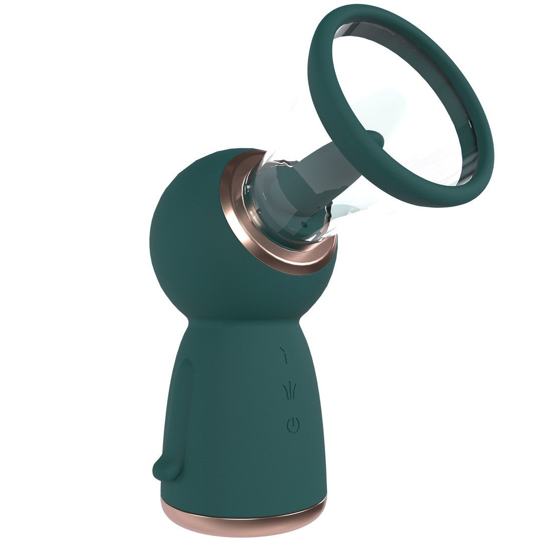BOMBA PARA LA VULVA Y EL PECHO EXQUISITE FOREST GREEN PUMPED
