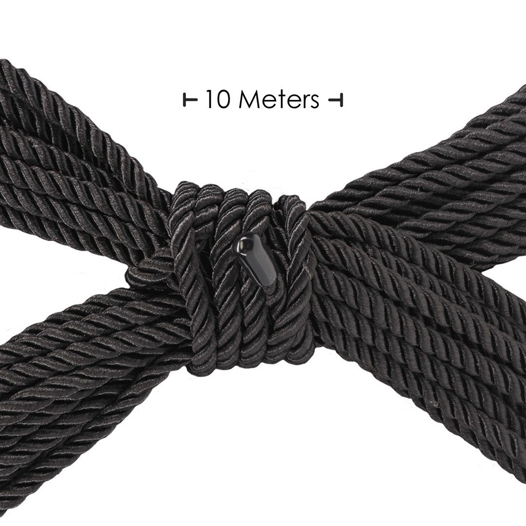 CUERDA DE POLIÉSTER PARA BONDAGE 32.8 FT / 10 M NEGRA OUCH!