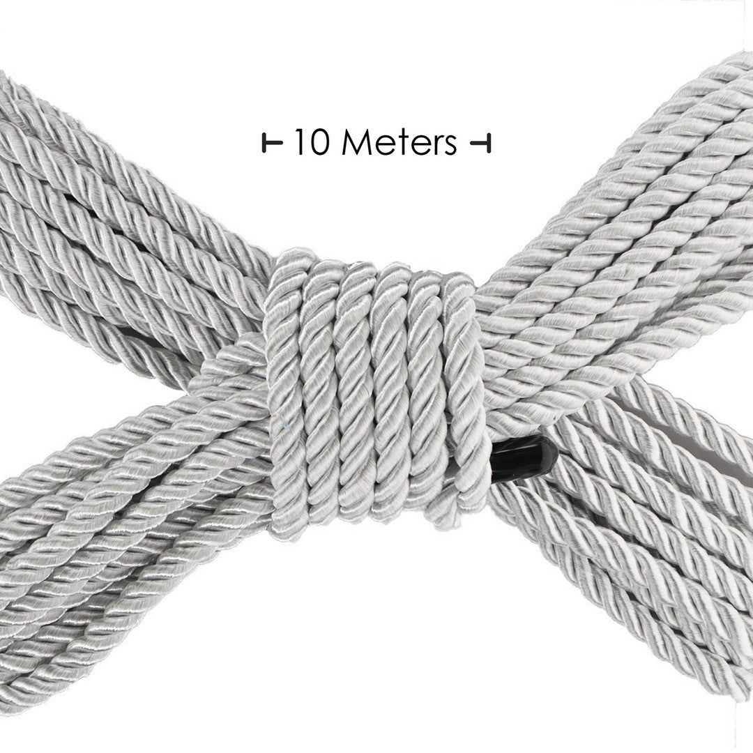 CUERDA DE POLIÉSTER PARA BONDAGE 32.8 FT /10 M PLATA OUCH!