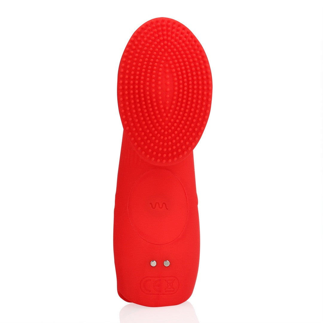 VIBRADOR DE DEDO CON TEXTURA SUNRISE RED LOVELINE