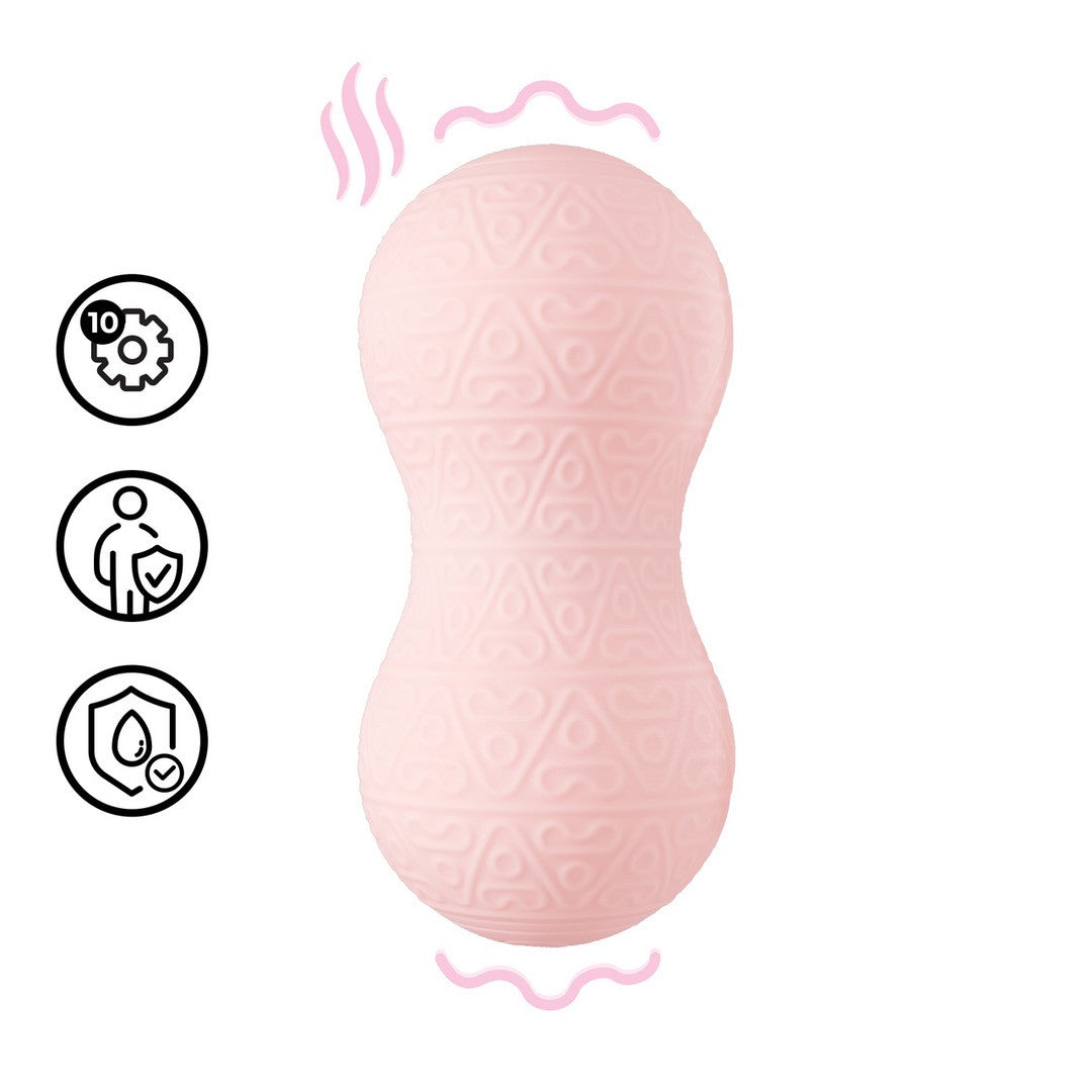 MASAJEADOR CON VIBRACIÓN Y FUNCIÓN DE CALENTAMIENTO ROSA LOVELINE