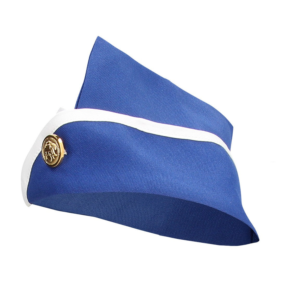 DISFRAZ DE AZAFATA AZUL/BLANCO S-LINE