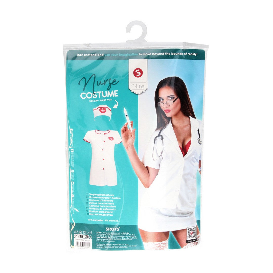 DISFRAZ DE ENFERMERA BLANCO S-LINE