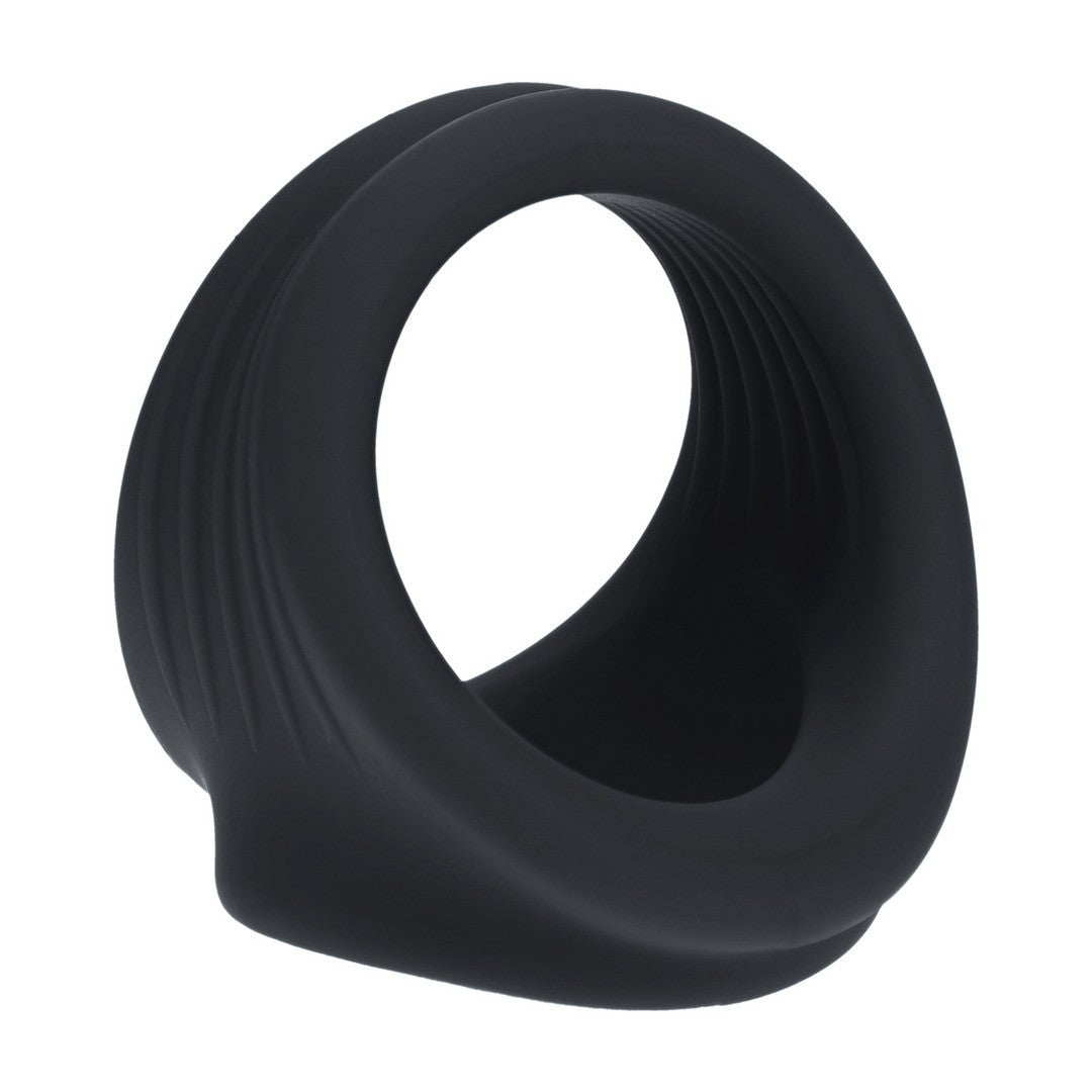 ANILLO PARA EL PENE Y LOS TESTÍCULOS NEGRO LEVELZ