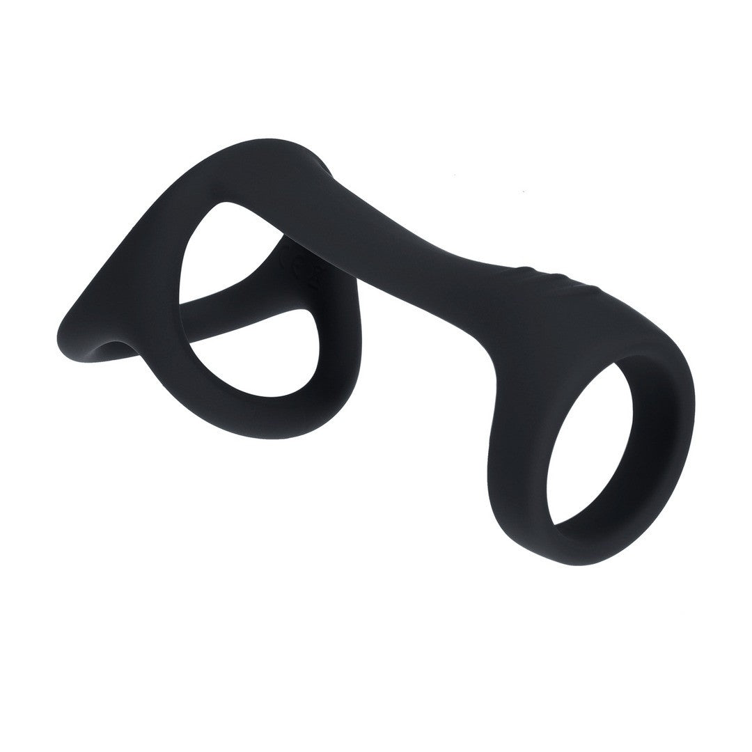 ANILLO PARA EL PENE Y LOS TESTÍCULOS TRI O NEGRO