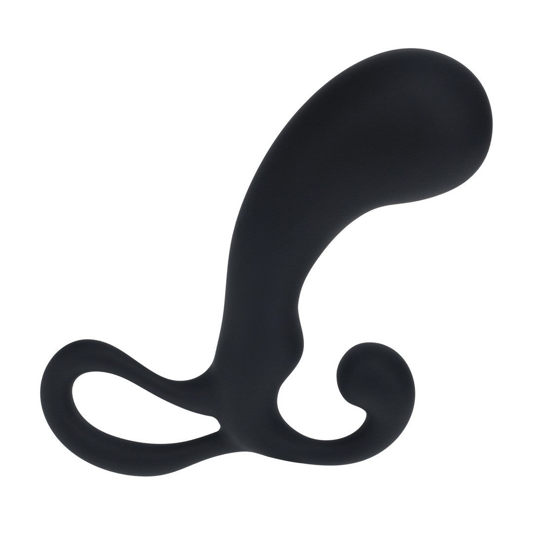 ESTIMULADOR DE PRÓSTATA EN SILICONA CON BOLBO Y ASA S NEGRO LEVELZ