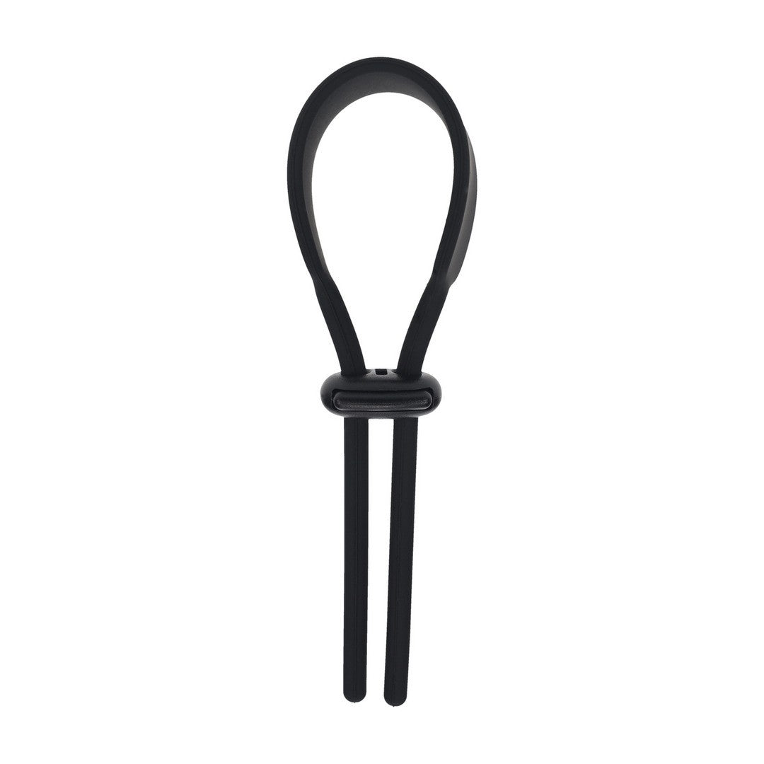ANILLO AJUSTABLE PARA EL PENE DE SILICONA 5 MM NEGRO LEVELZ