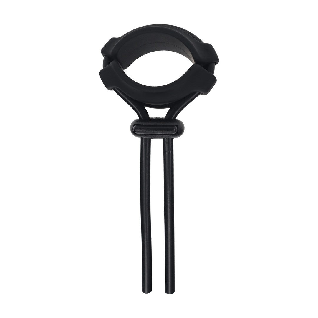 ANILLO PARA EL PENE DE SILICONA AJUSTABLE Y DESMONTABLE 5 MM NEGRO LEVELZ