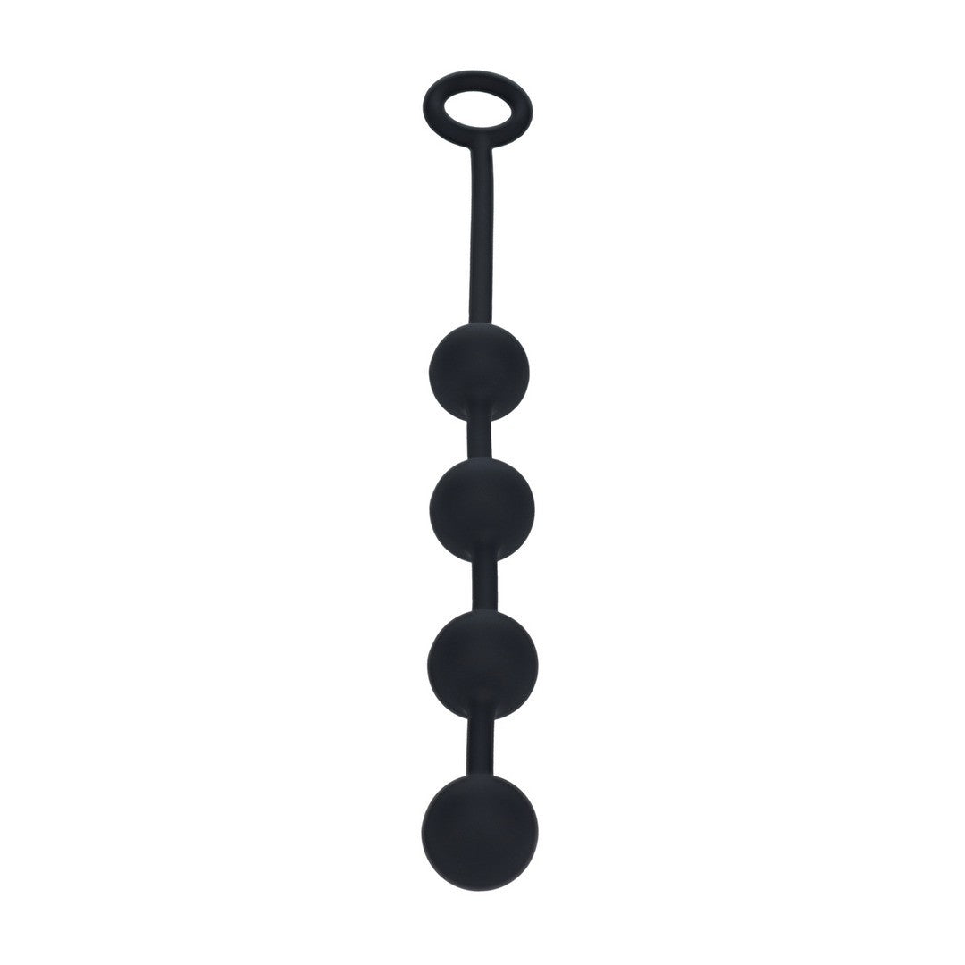 BOLAS ANALES REDONDAS DE SILICONA M 30MM NEGRAS LEVELZ