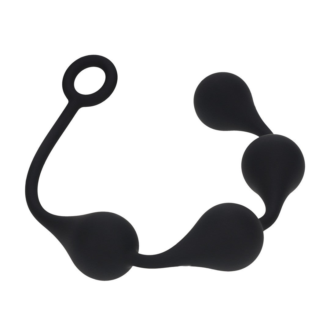 BOLAS ANALES DE SILICONA EN FORMA DE GOTA DE AGUA L 40MM NEGRAS LEVELZ