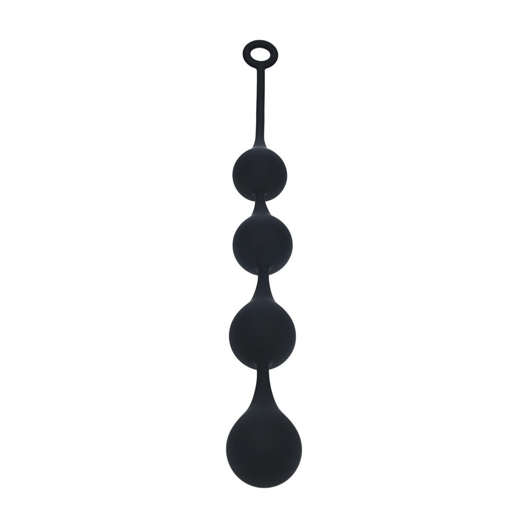 BOLAS ANALES DE SILICONA EN FORMA DE GOTA DE AGUA XXL 50MM NEGRAS LEVELZ