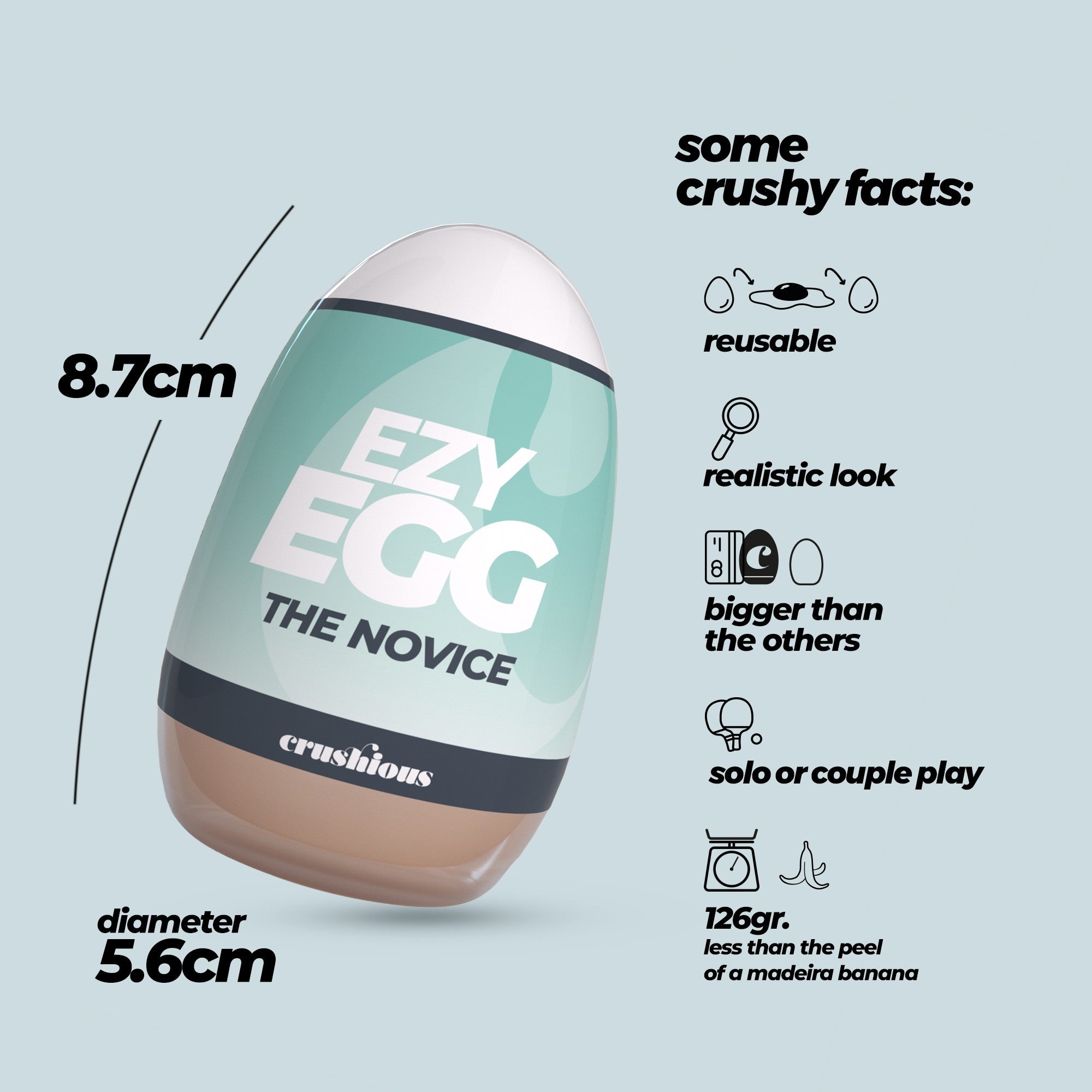 OVO MASTURBADOR EZY EGG THE NOVICE CRUSHIOUS