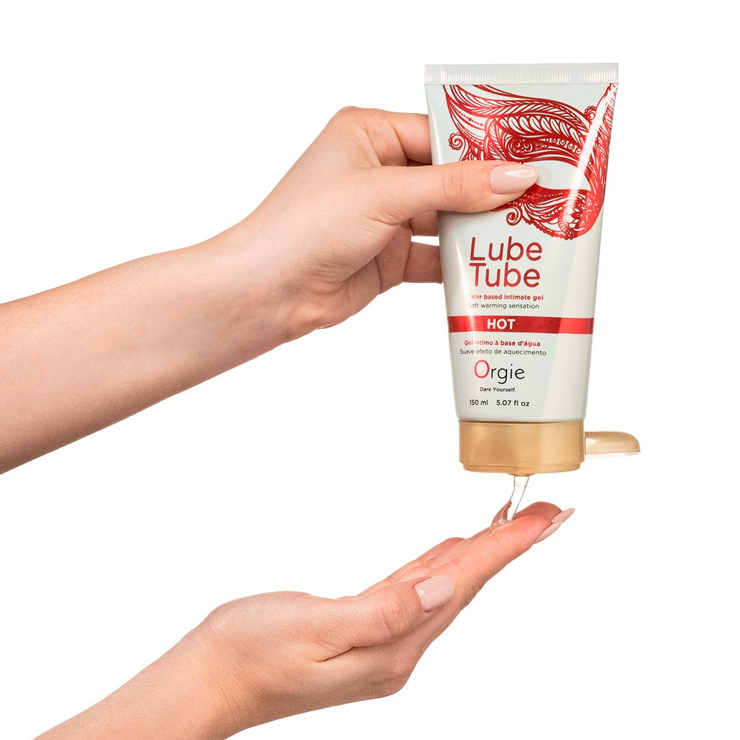 LUBRICANTE A BASE DE AGUA CON EFECTO CALOR LUBE TUBE 150ML ORGIE