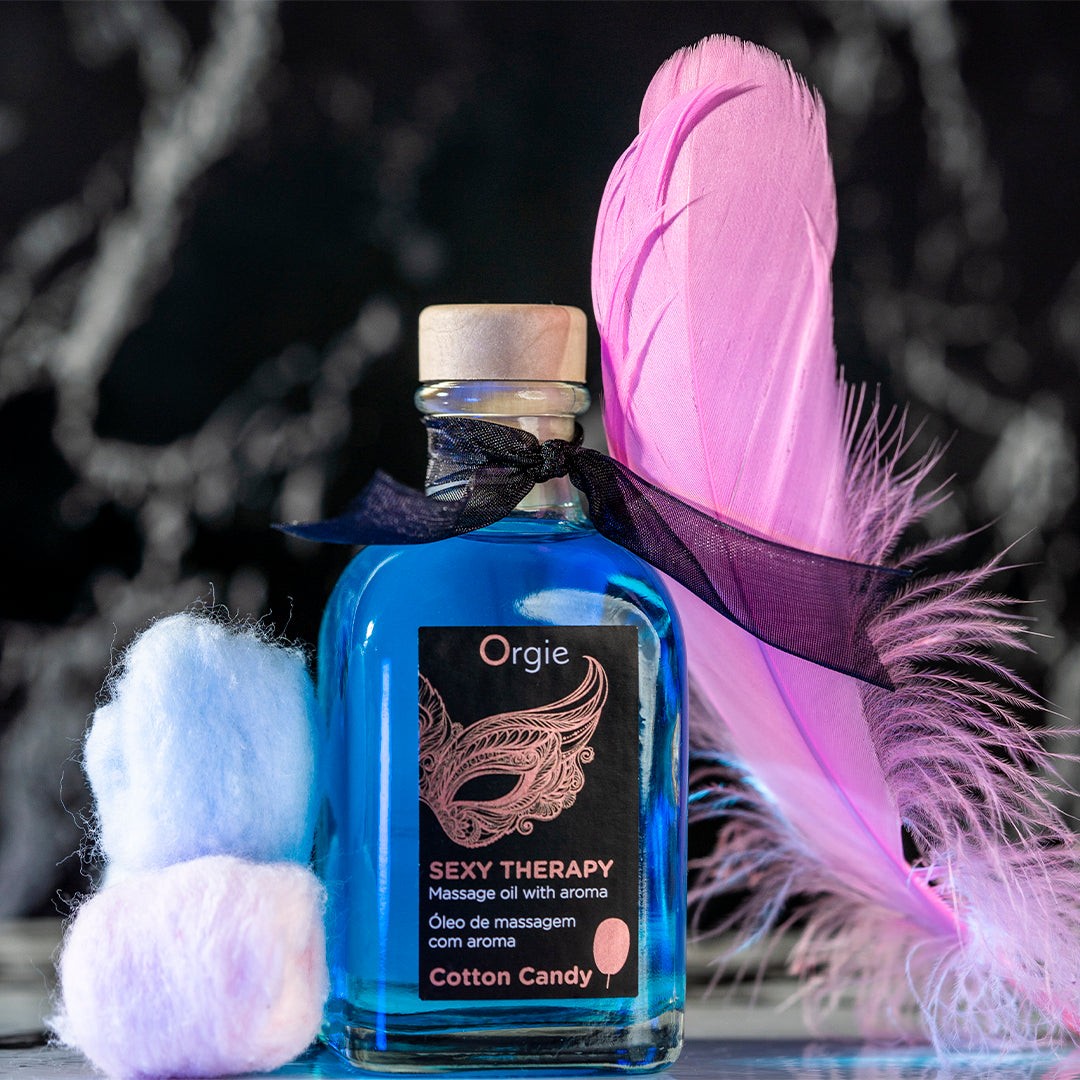 KIT DE MASAJE LIPS SEXY THERAPY ALGODÓN DULCE 100ML ORGIE