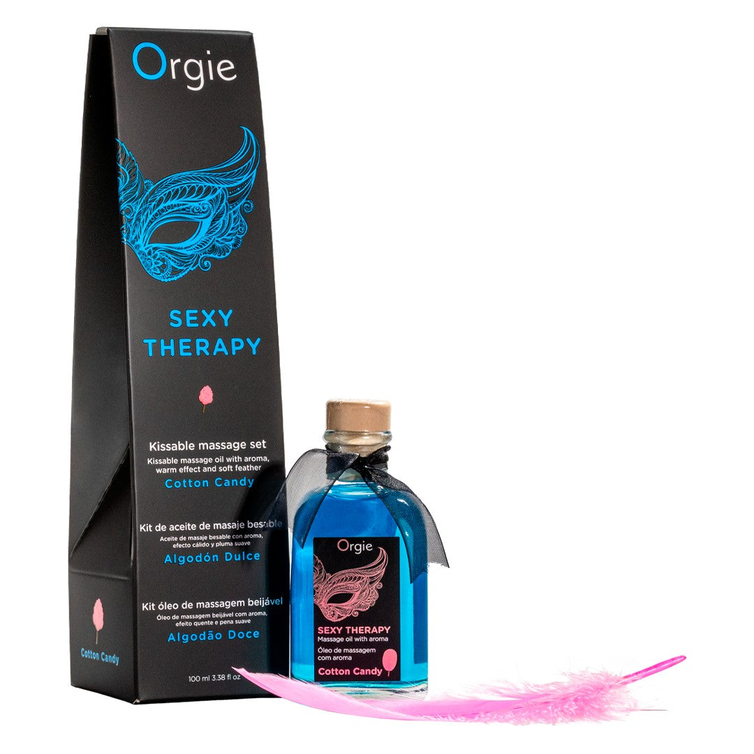KIT DE MASAJE LIPS SEXY THERAPY ALGODÓN DULCE 100ML ORGIE
