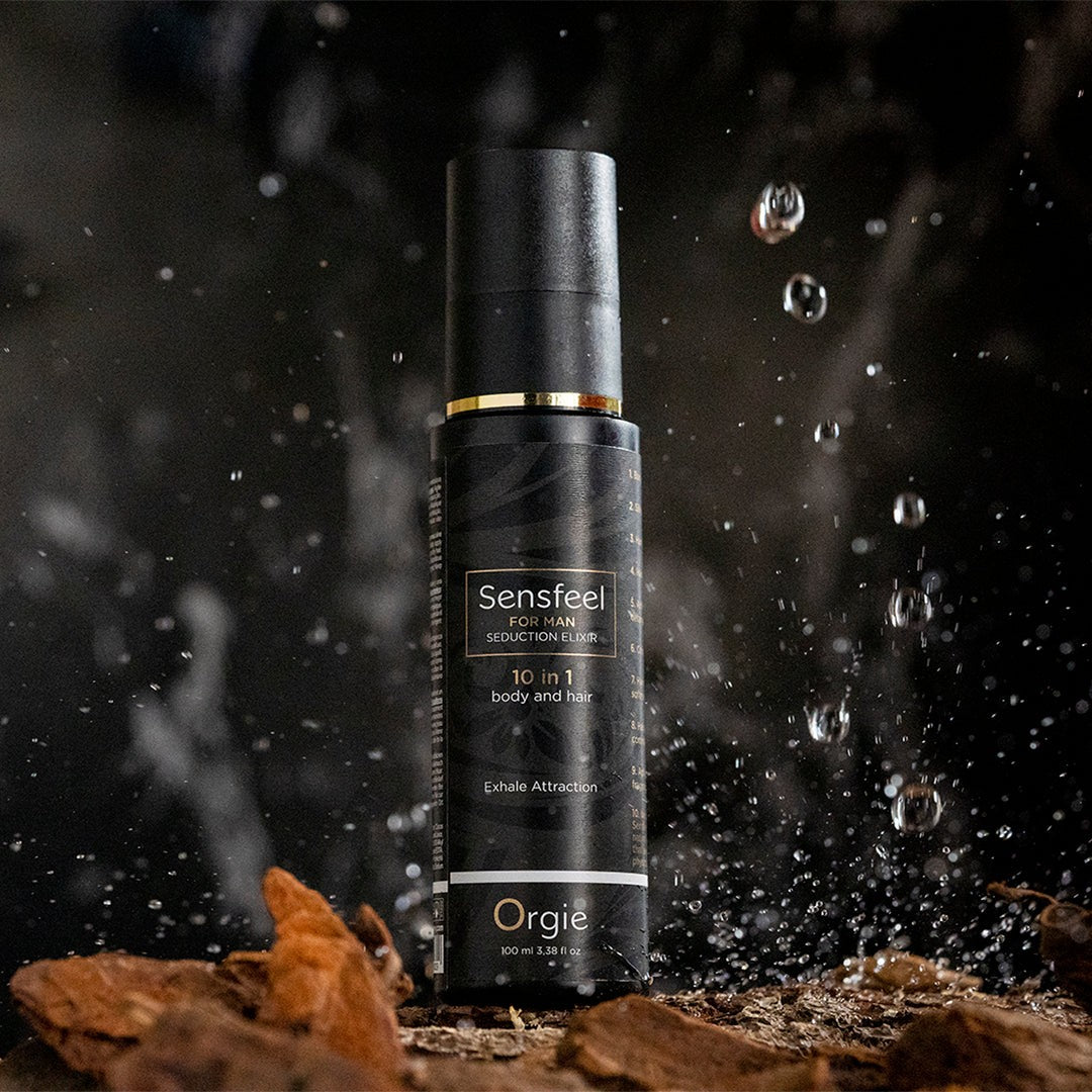 LOCIÓN 10 EN 1 PARA CUERPO Y CABELLO CON FEROMONAS SENSFEEL FOR MAN 100ML ORGIE